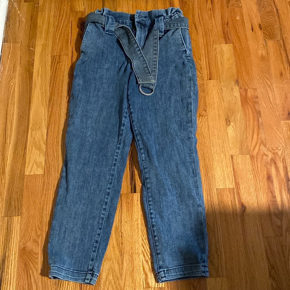 Express paperbag high waist stretchy jeans
